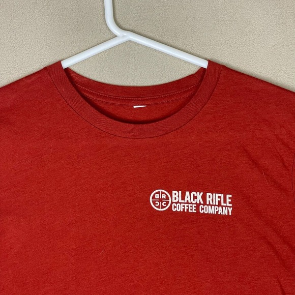 Black Rifle Coffee Company Shirt Adult Medium Red Short Sleeve Tee Logo Mens - Picture 2 of 7